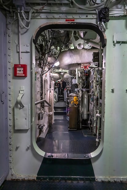 Interior del submarino 