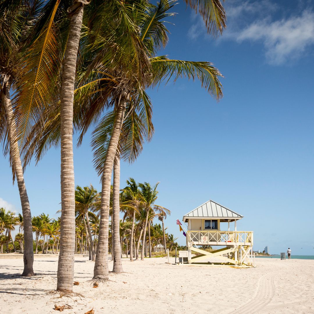 Crandon Park Beach, en Biscayne, Miami, Florida, Estados Unidos