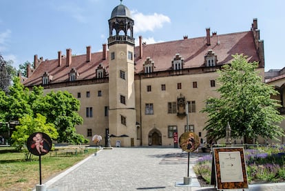 El exterior del Lutherhaus, la casa donde vivía Lutero en Wittenberg, se convirtió en un museo.