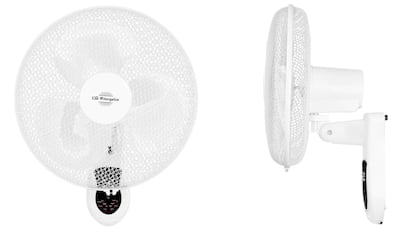 Ventilador de pared con un temporizador de hasta 7.5 horas.