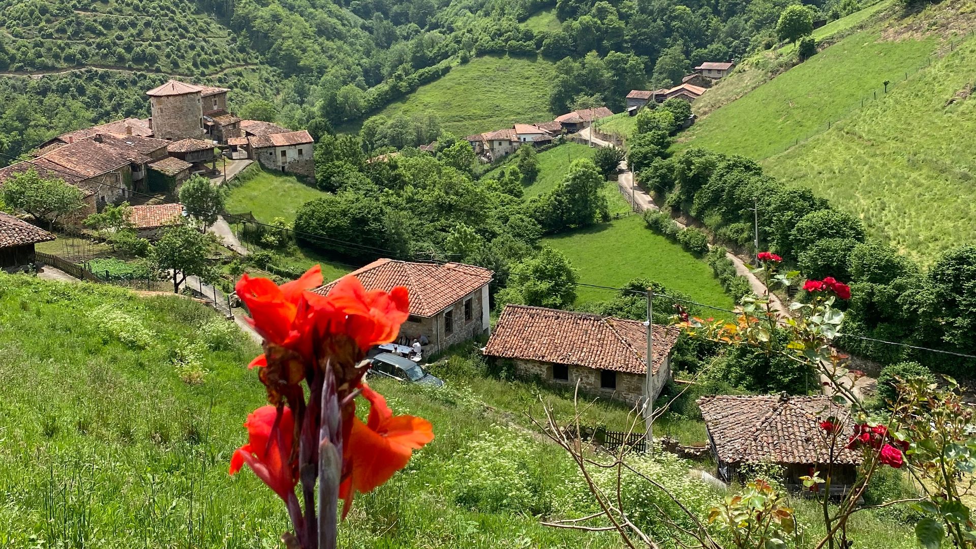 Ciudad de Bandujo en la montaña Asturienne