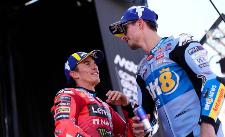 ¿Guerra en Ducati con el uso de las motos? Marc Márquez deja claro que en Aragón pilotaba la misma que Alex