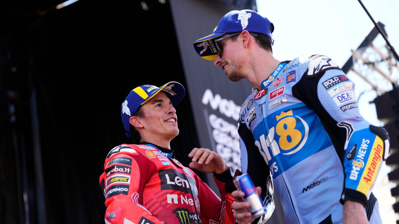 ¿Guerra en Ducati con el uso de las motos? Marc Márquez deja claro que en Aragón pilotaba la misma que Alex