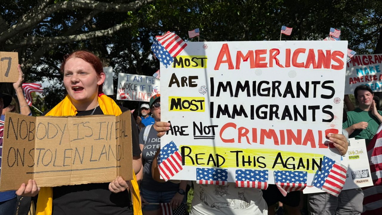 Las calles de EEUU se llenan de masivas protestas contra el «autoritarismo» de Trump