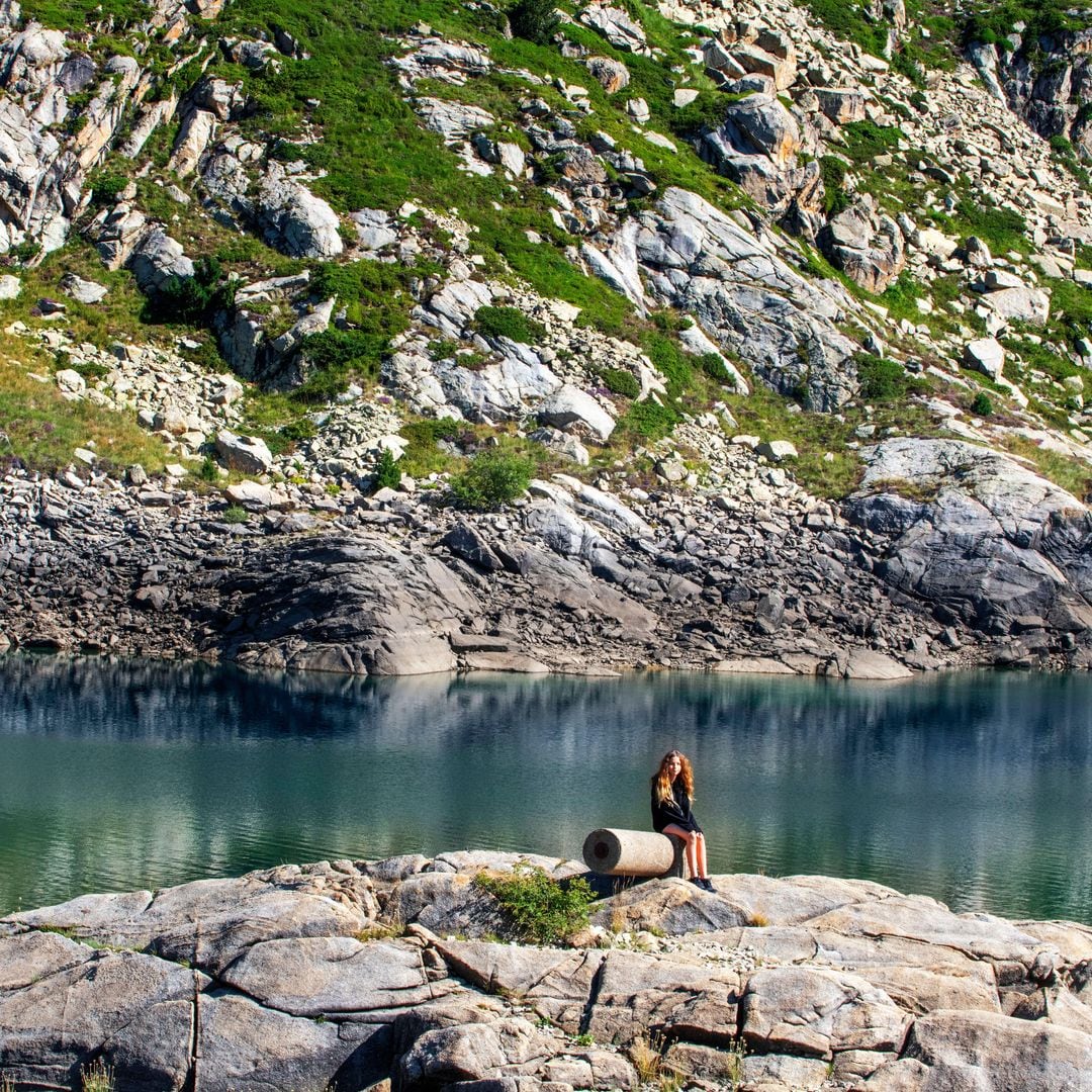 Lago en el Vall Fosca, en los Pirineos catalanes, Lleida