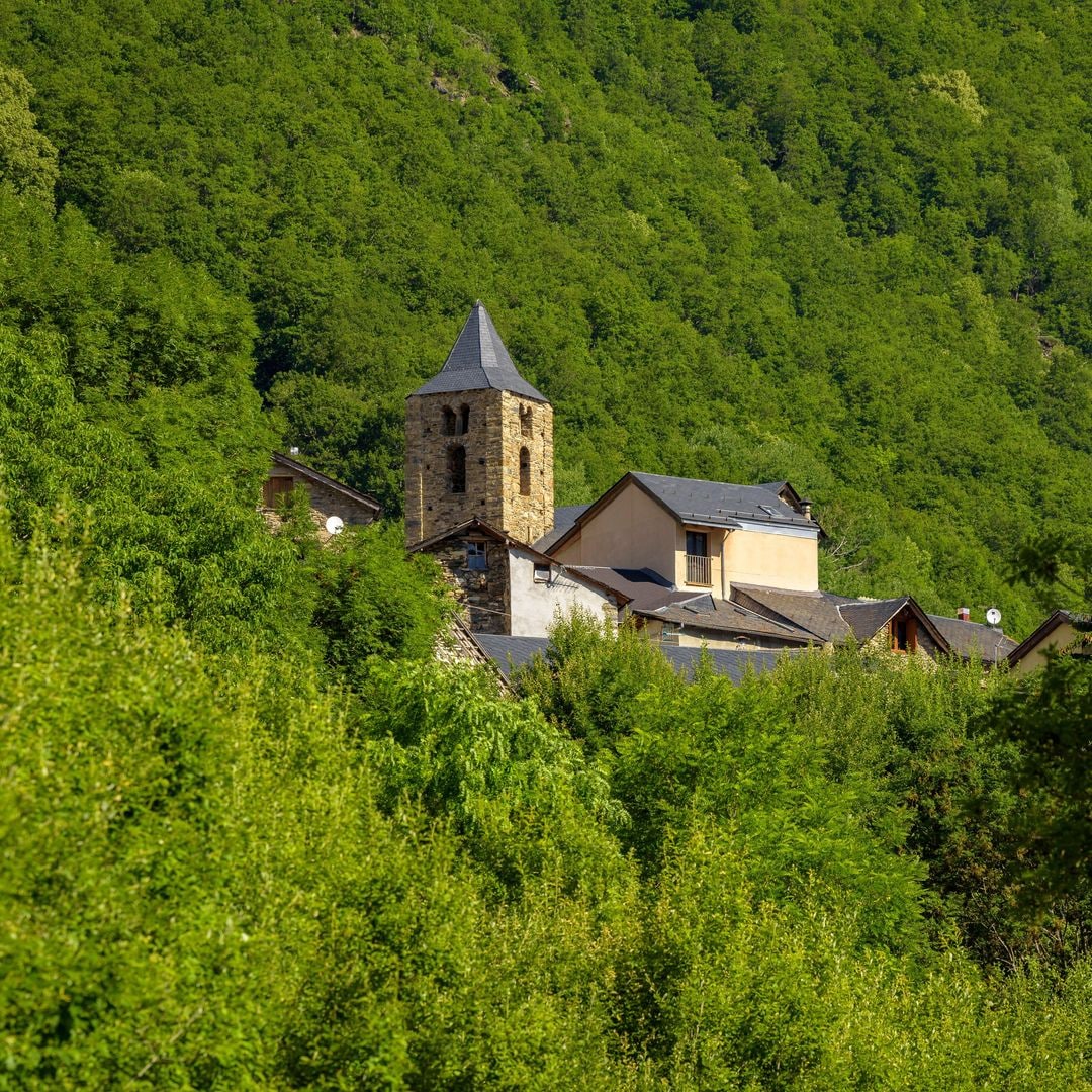 Pueblos D'Espui, en Vall Fosca, Lleida, Pirinees