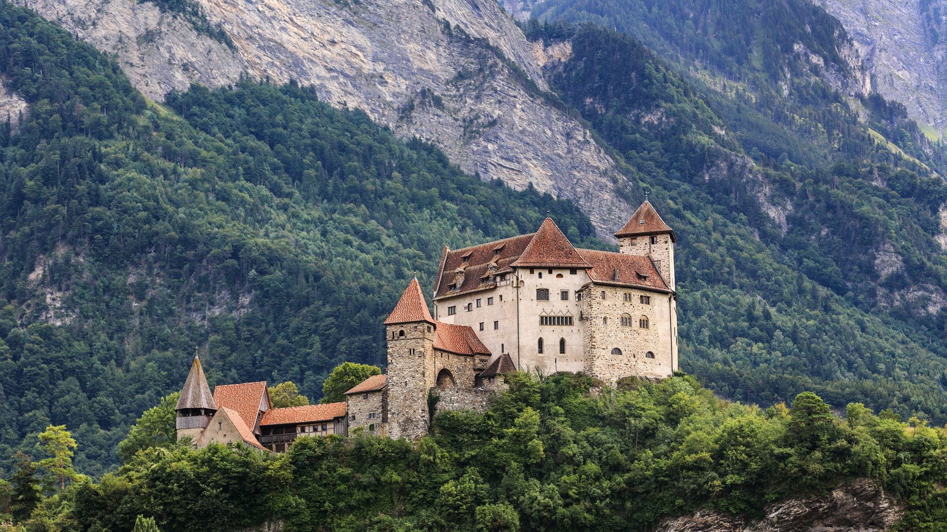 Castillo de Vaduz Medieval, en Liechtenstein