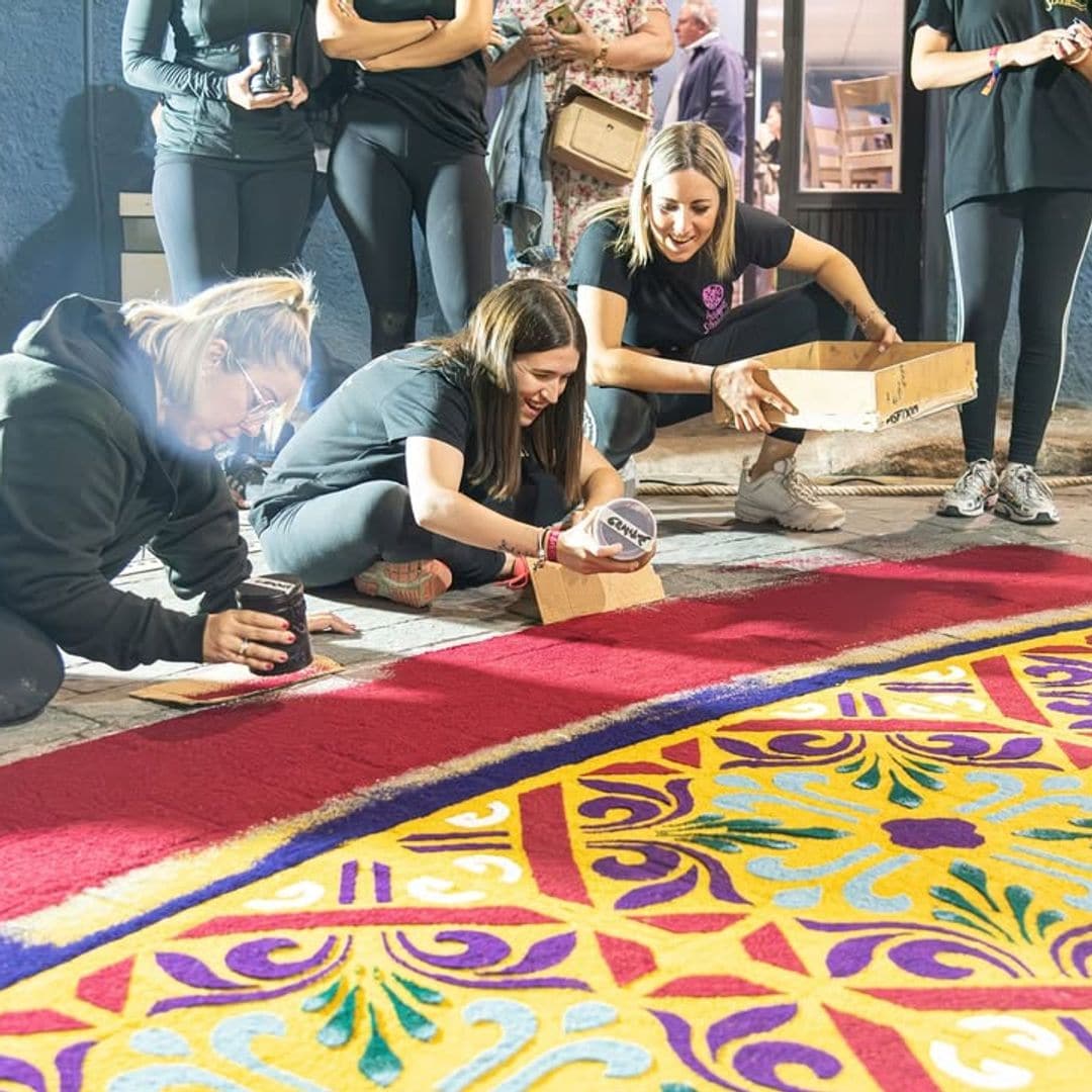 Hacer las alfombras de Sierra Elche, Albacete