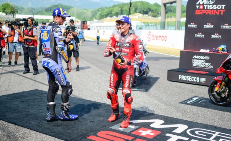 La frustración de Álex Márquez tras ver la remontada de su hermano Marc: «¿Ya está aquí? Pesado…»