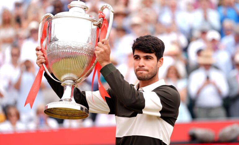 ¡Alcaraz no para! Carlos iguala a Nadal después de vencer a Lehecka en Queen’s