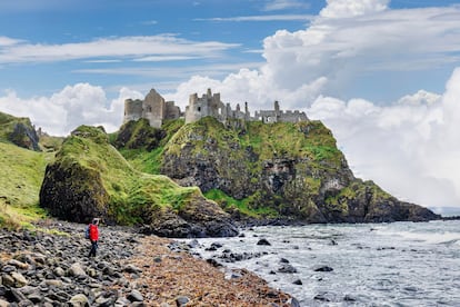 Las ruinas del Château de Dunluce.