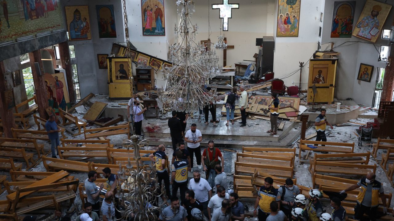 Al menos 22 cristianos muertos y 63 heridos en un atentado contra una iglesia en Damasco