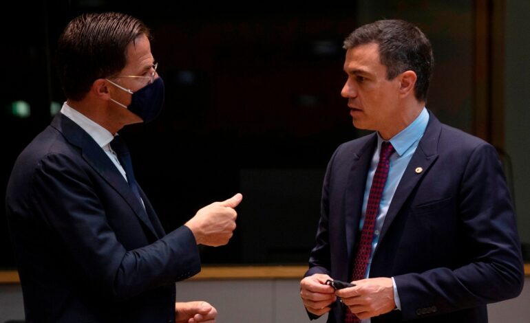 Rutte corrige a Sánchez y asegura que España deberá invertir el 3,5% del PIB en conjunto en gasto militar puro