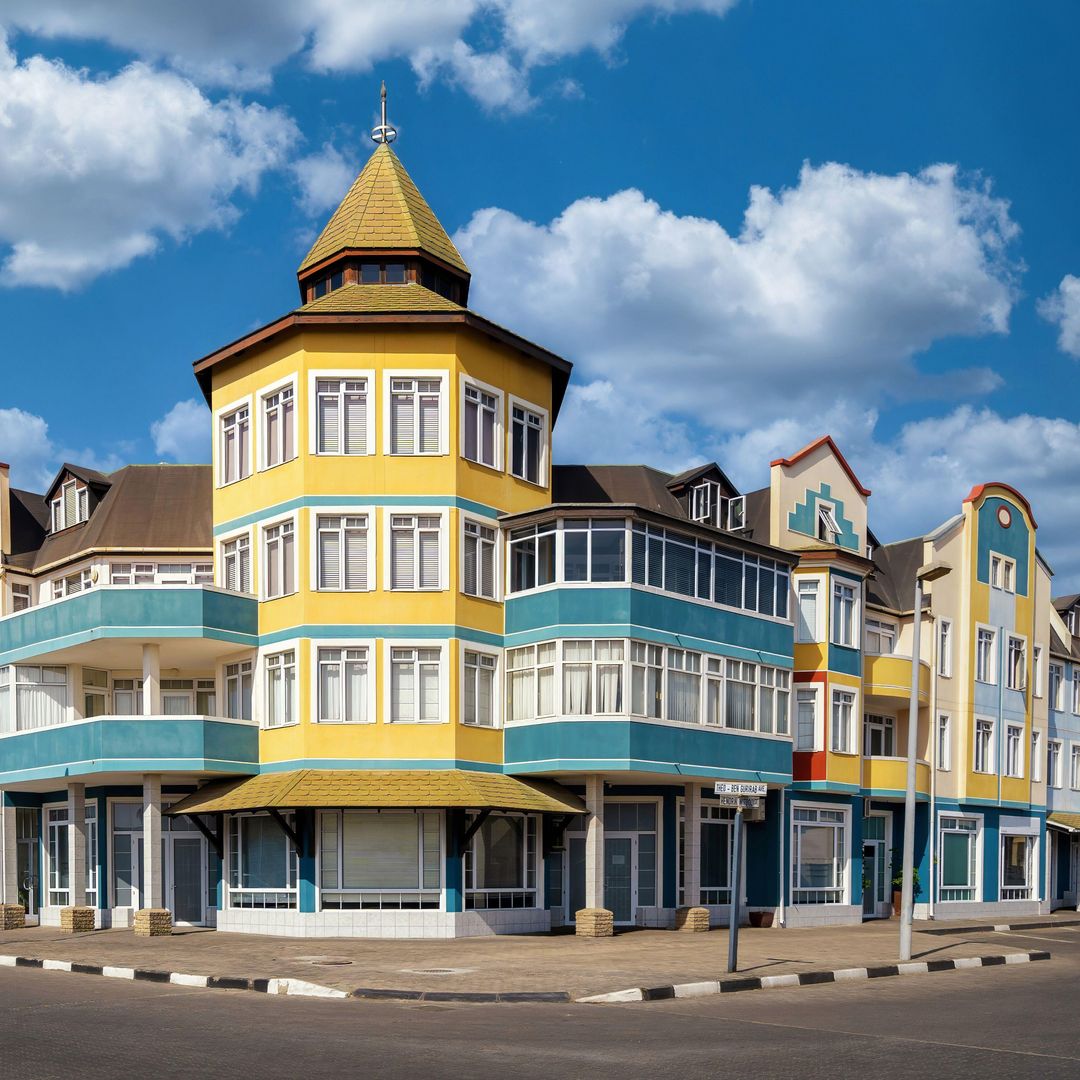 Swakopmund, Namibia, Africa Buildings.