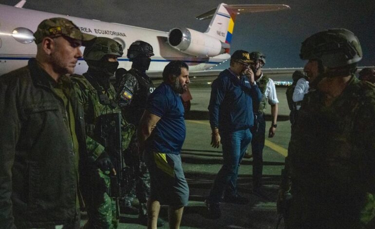 El Ejército ecuatoriano captura al principal líder del narcotráfico que se había fugado de la cárcel en enero de 2024