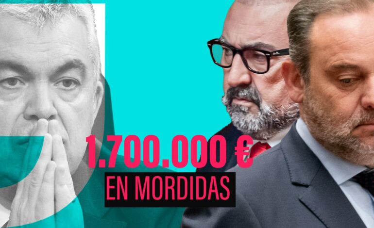 cómo se dividieron las mordidas Ábalos, Koldo y Santos Cerdán