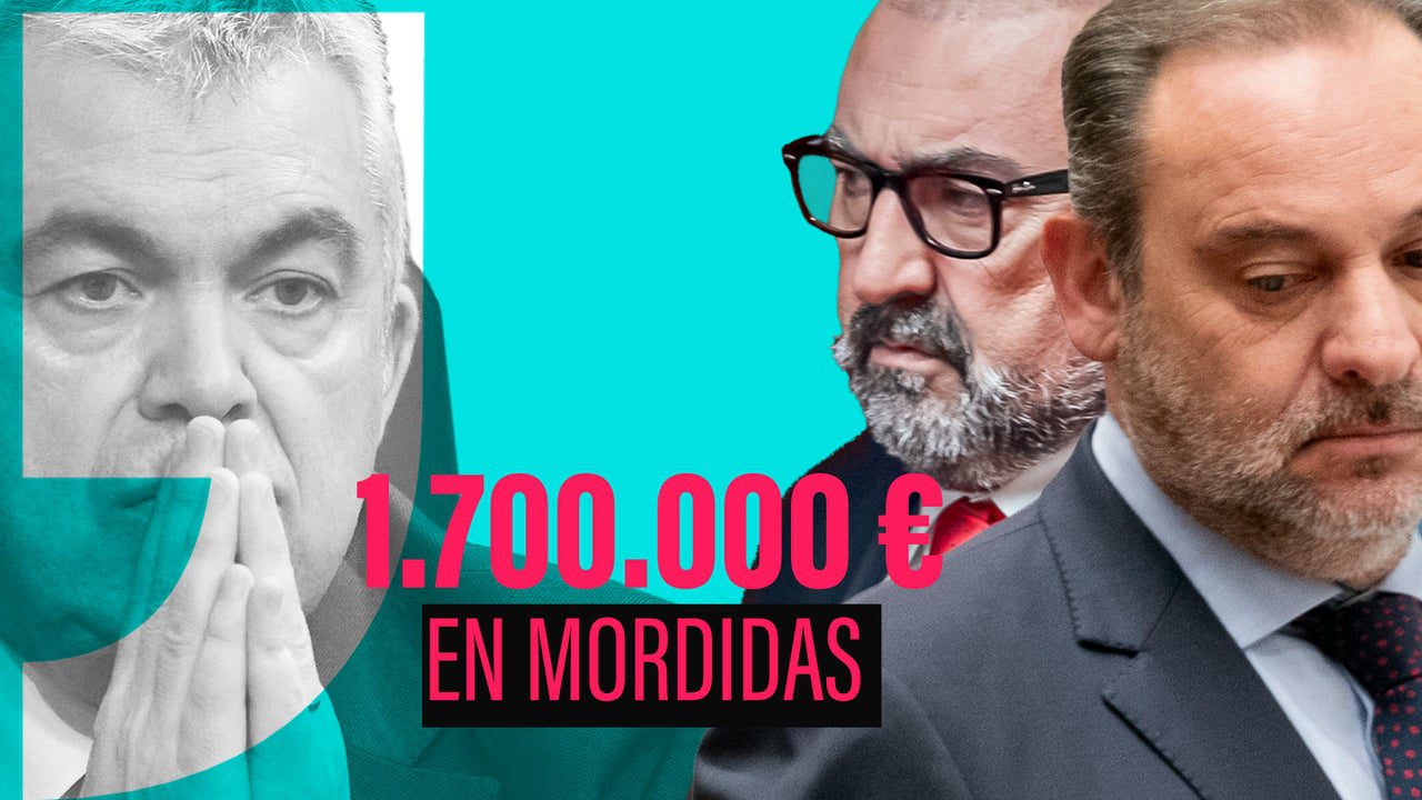 cómo se dividieron las mordidas Ábalos, Koldo y Santos Cerdán