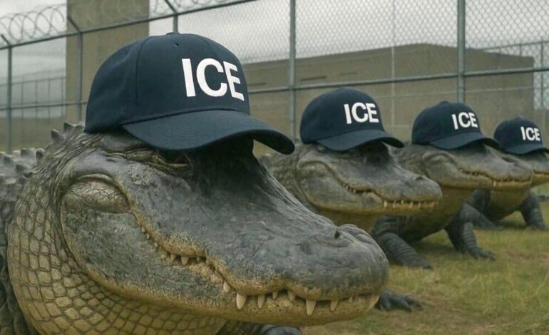 Masiva protesta contra cárcel migratoria ‘Alligator Alcatraz’ en vísperas de su apertura
