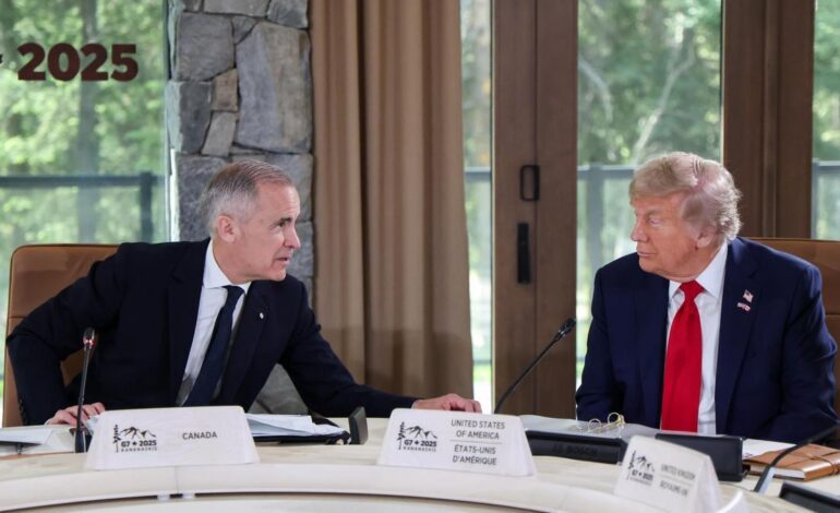 Europa intenta en el G7 “pequeños pasos” de acercamiento a Trump para rebajar el enfrentamiento comercial