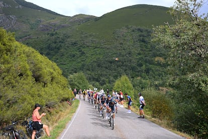 La Vuelta a España a su paso por los Ancares.