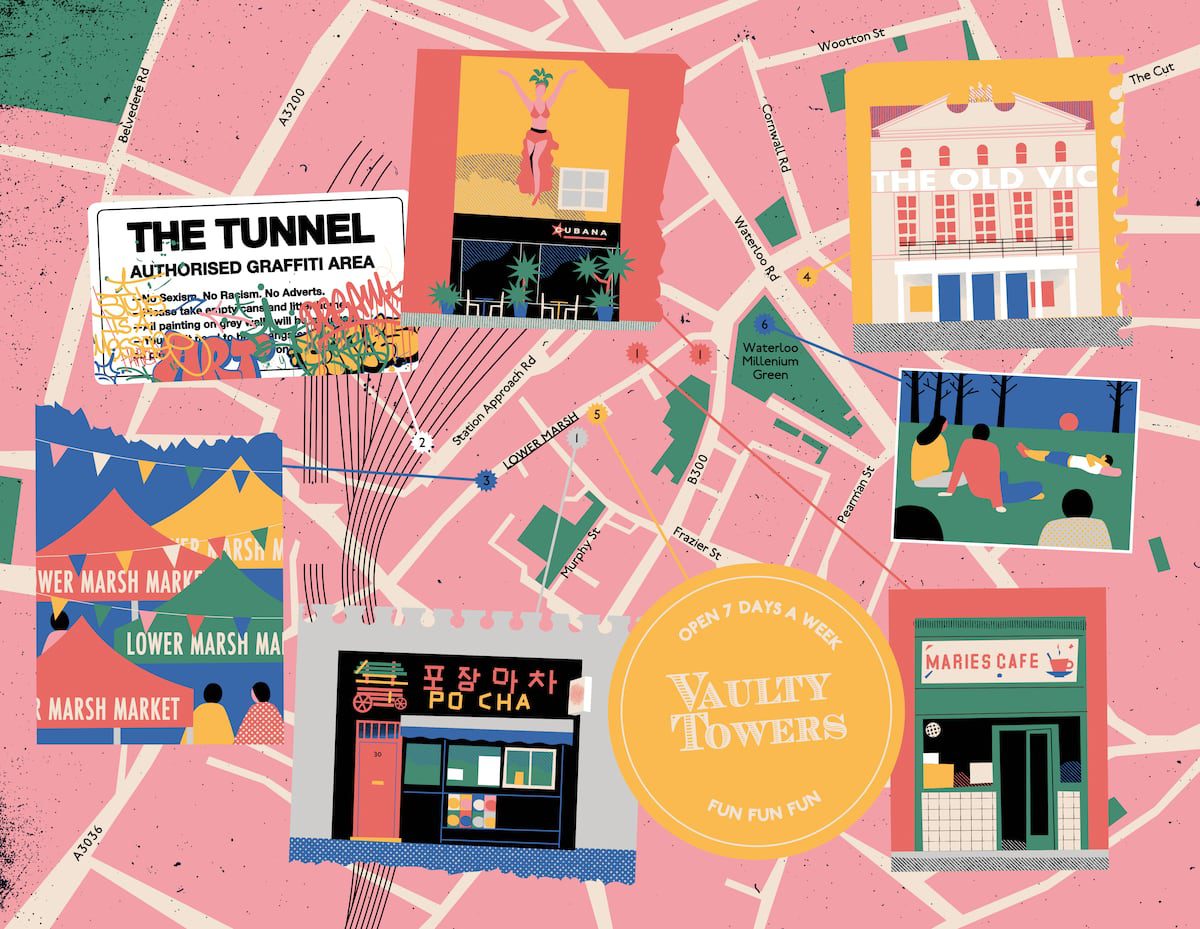 Por la calle Lower Marsh: grafitis, comida callejera y teatros legendarios en el corazón de Londres | Guía El Viajero 2025