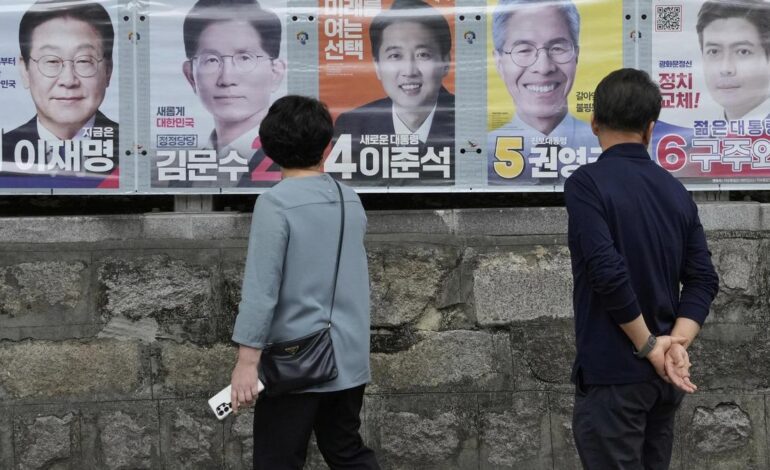Corea del Sur celebra elecciones presidenciales con la voluntad de enterrar el peor episodio de su democracia