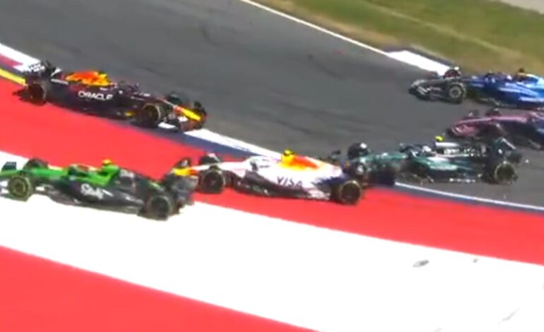 Así arrolló a Verstappen en la salida del GP de Austria