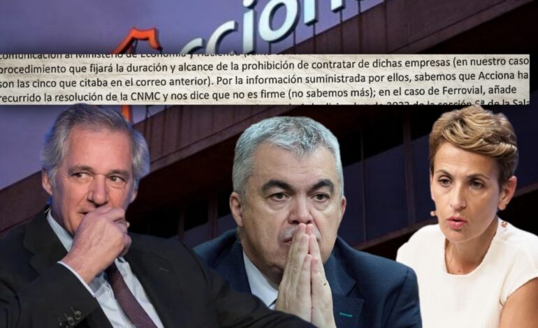La mesa de contratación del Gobierno de Chivite realizó consultas a Acciona en plena adjudicación