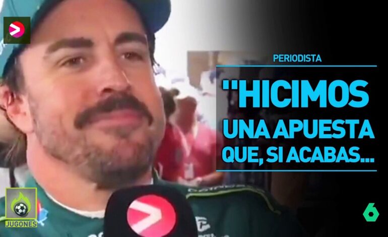 La surrealista apuesta de Fernando Alonso con un periodista: ¿Quién ganará?
