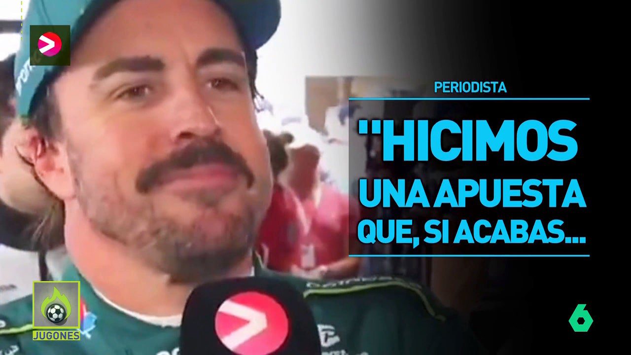 La surrealista apuesta de Fernando Alonso con un periodista: ¿Quién ganará?