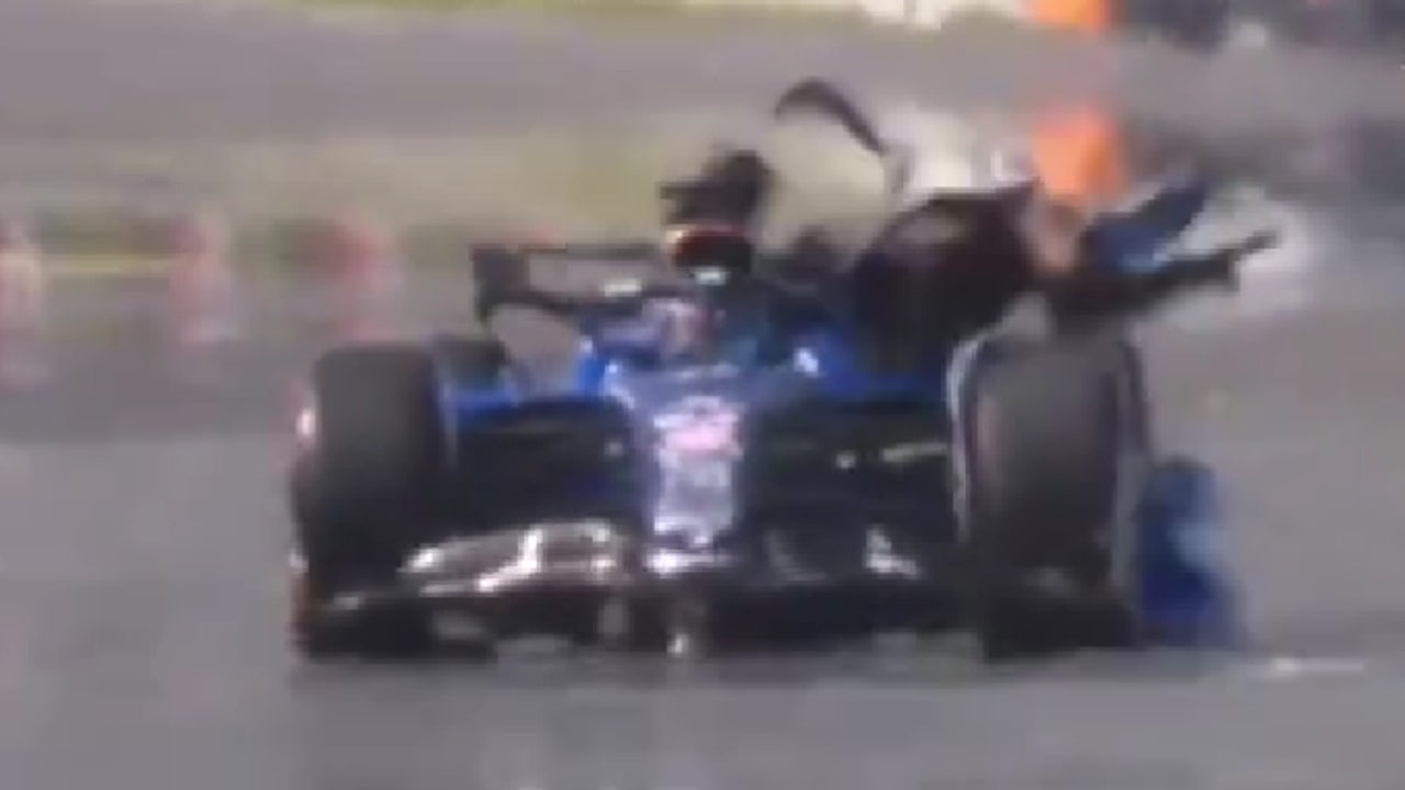 Así explotó la cubierta motor del Williams de Alex Albon en Canadá