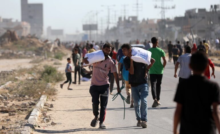 al menos 31 muertos en un ataque cerca de un centro de ayuda humanitaria en el sur de Gaza