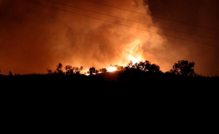 Grecia declara el estado de emergencia en la isla de Quíos por grandes fuegos forestales