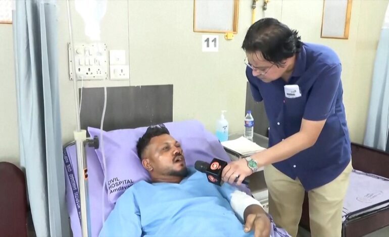 Vishwash Kumar Ramesh, el único superviviente del accidente del avión en la India, clave para la investigación