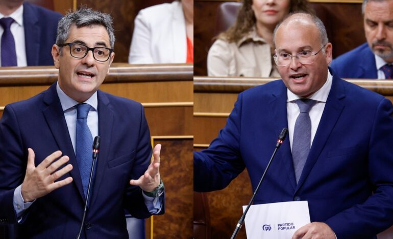 Bolaños defiende su inocencia ante un PP que pide su dimisión y le sitúa en «fase terminal»