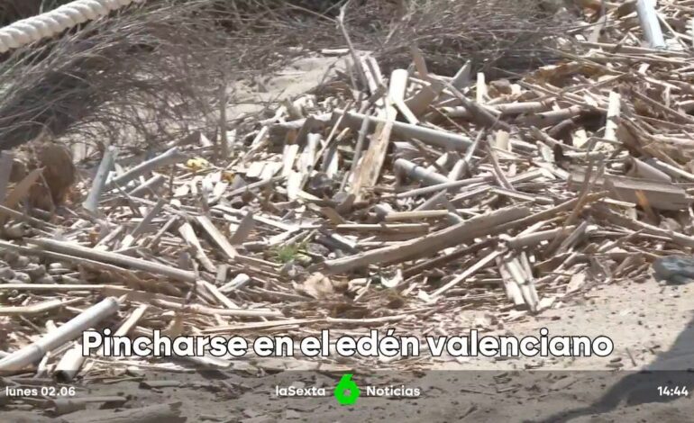 los restos de la DANA inundan los arenales de Valencia siete meses después