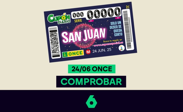 Comprueba el resultado del sorteo de hoy (24 de junio de 2025) y sus tarjetas regalo