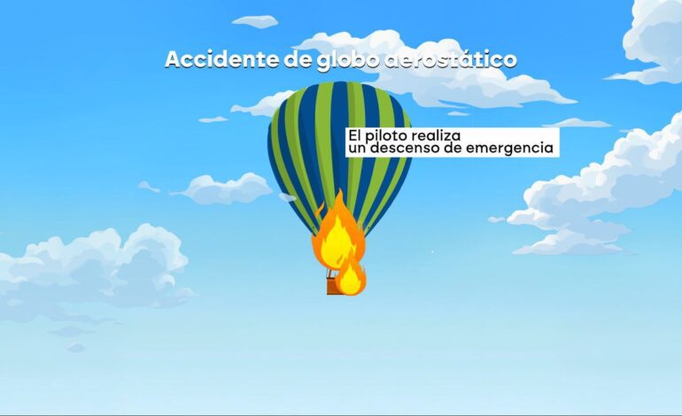 Un descenso de emergencia consiguió salvar la vida a 13 de los pasajeros del globo aerostático incendiado en Brasil