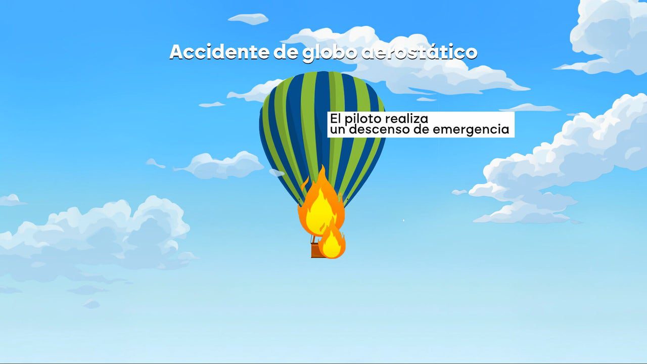 Un descenso de emergencia consiguió salvar la vida a 13 de los pasajeros del globo aerostático incendiado en Brasil