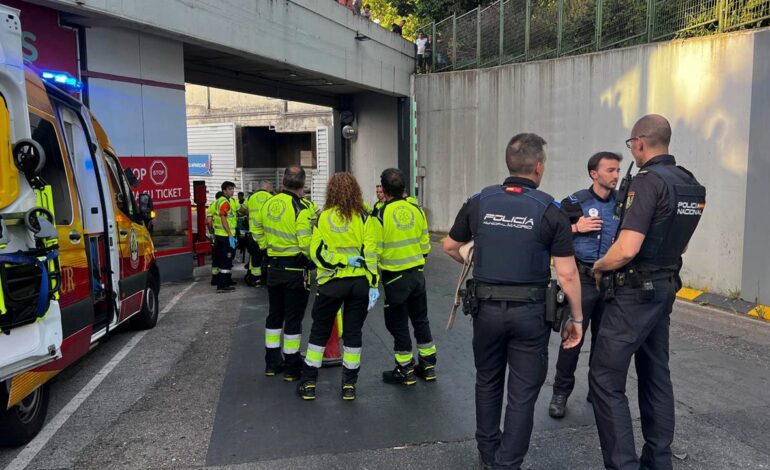 Detienen a un hombre por empujar al vacío desde siete metros a una mujer a la que no conocía en Madrid