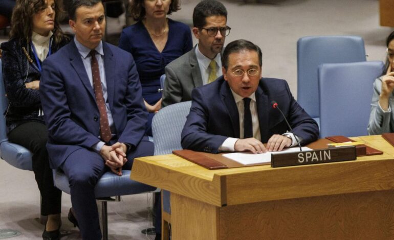 España lleva este jueves a votación en la ONU una resoluciónpara exigir el alto el fuego en Gaza