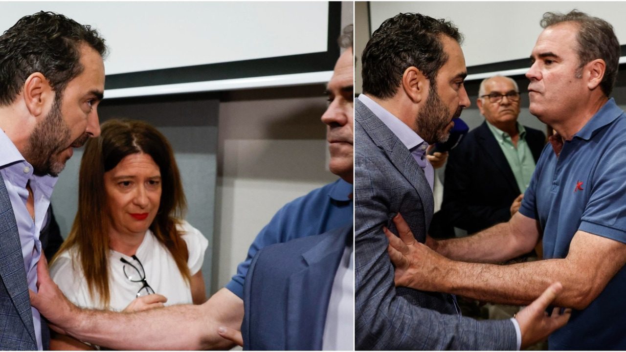 el show en la comparecencia de Díez