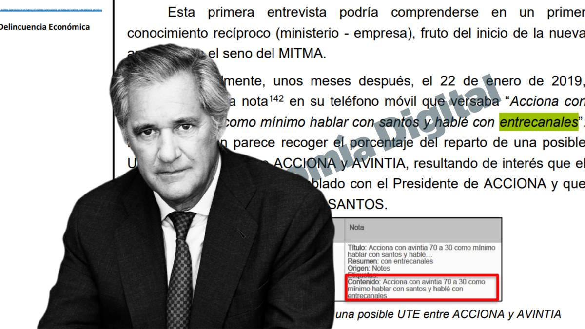 Acciona se desploma un 5% en bolsa tras aparecer en el informe de la UCO como beneficiaria de la trama Ábalos, Koldo y Cerdán