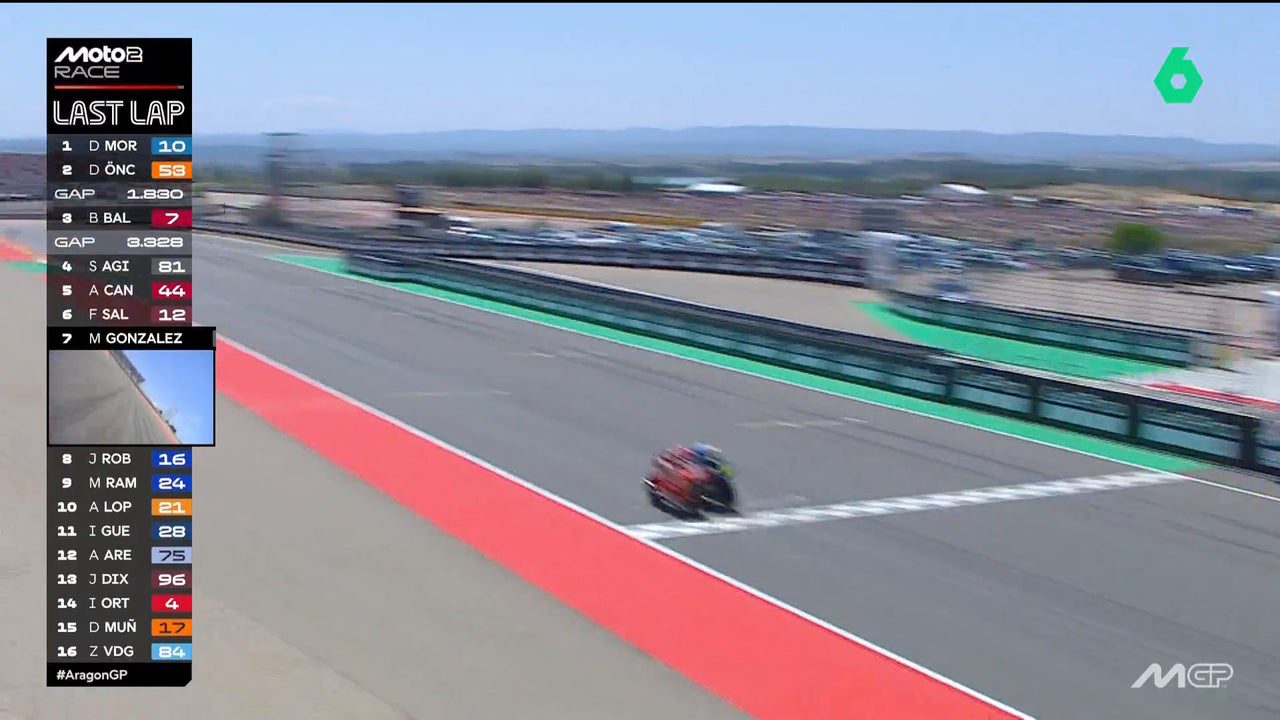 ¡Histórico final en Moto2! Salvan la caída a pocos metros de la meta y gana por…¡tres milésimas!