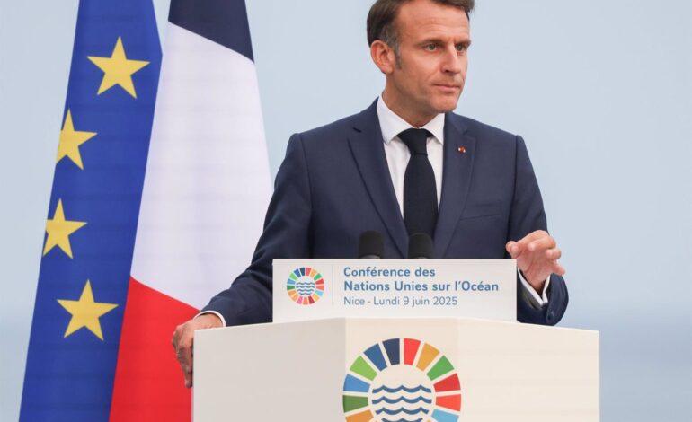 Macron anuncia la suspensión de la cumbre internacional sobre la solución de dos estados