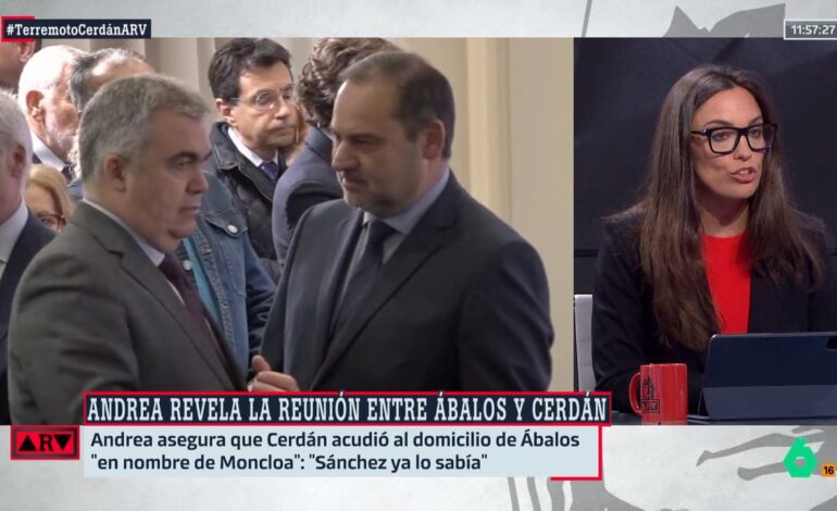 García Aller recalca que es importante saber «si cuando Santos Cerdán ofrecía trabajo a Ábalos, Moncloa lo sabía»