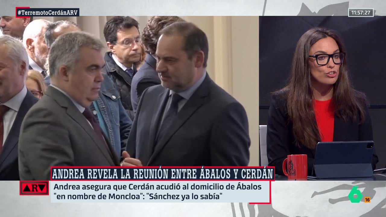García Aller recalca que es importante saber «si cuando Santos Cerdán ofrecía trabajo a Ábalos, Moncloa lo sabía»