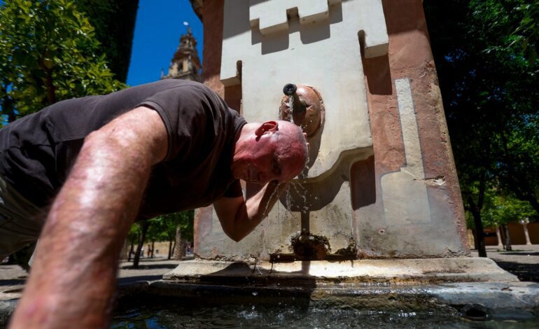 La ola de calor llega a su día más cálido tras dejar el máximo histórico de junio en El Granado (Huelva)
