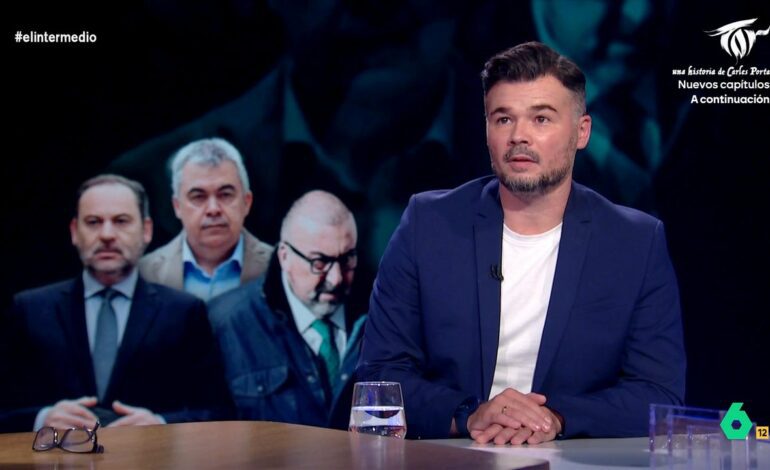 Gabriel Rufián establece la línea roja entre ERC y el PSOE ante los casos de corrupción: «Un papel que ponga P. Sánchez»