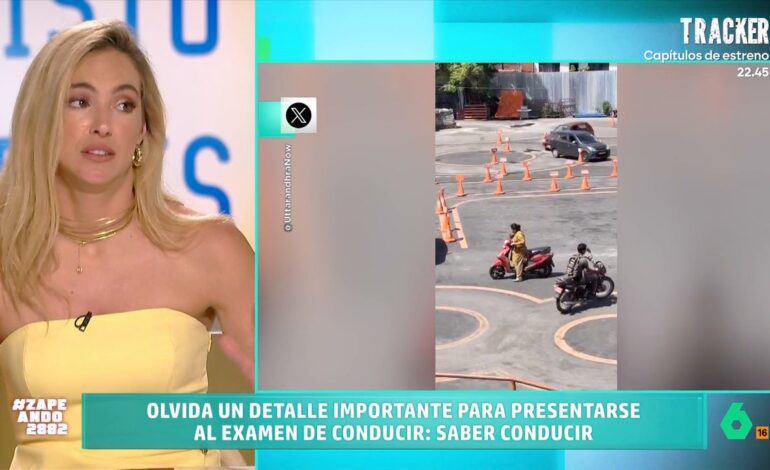 Isabel Forner confiesa que suspendió el examen del carnet de moto: "Y aquí estoy, en Zapeando"